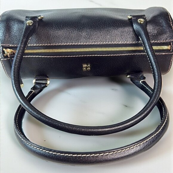 Kate Spade Vintage Leather Logan Dot Noel Pebbled Leather Satchel - Like New - Picture 8 of 15